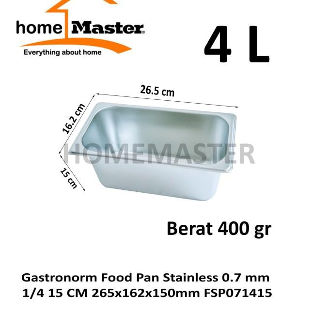 Chảo Inox Nấu Ăn 0.7 mm 1 / X mm Fsp Chất Lượng Cao | BigBuy360 - bigbuy360.vn