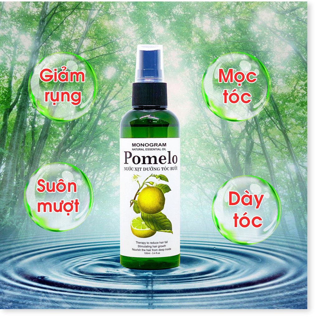 Bộ 3 chai Xịt dưỡng tóc Tinh Dầu Bưởi trị rụng tóc Pomelo (100ml x 3)