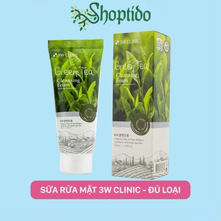 Sữa rửa mặt 3W CLINIC Foam Cleansing chiết xuất thành phần tự nhiên 100ML