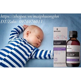 Siro thảo dược Brauer Baby & child Sleep 100ml Úc giúp bé ngủ ngon