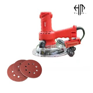 [KÈM 50 TỜ NHÁM] Máy chà tường không đèn ACZ 180-2, công suất 650w - Máy chà nhám tường, xả bột trét tường