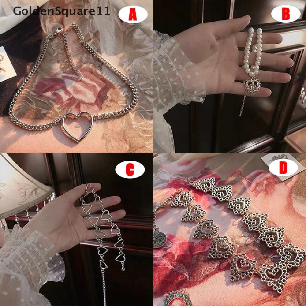 [Goldsquare11] Vòng Cổ Choker Mặt Hình Trái Tim Phong Cách Gothic Cho Nữ