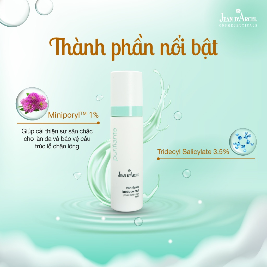 Sữa dưỡng giúp se khít lỗ chân lông Jean D'arcel 50ml ngăn ngừa mụn,kiểm soát bã nhờn