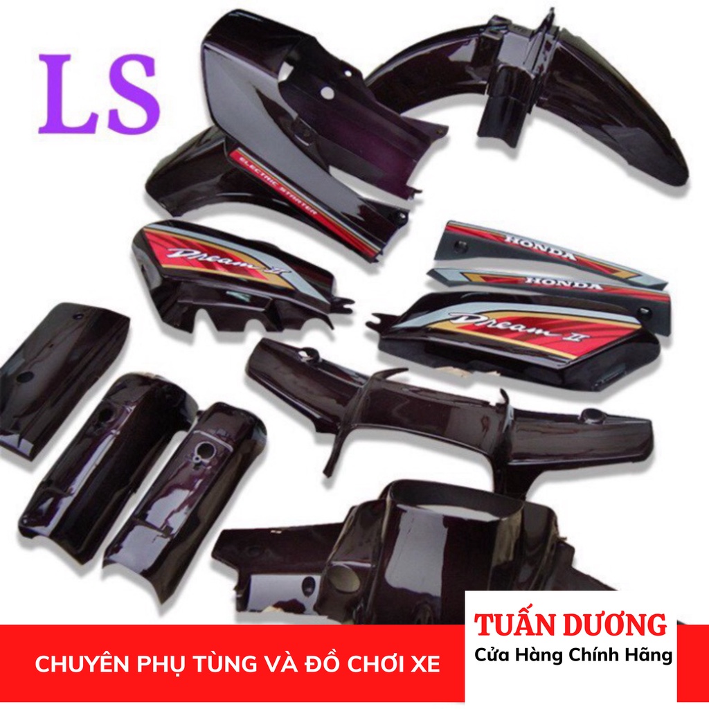 Dàn Áo - Bộ Nhựa Xe Dream LOẠI ĐẸP Dùng Cho Việt và Thái Tặng Kèm Tem 3 Lớp Xịn