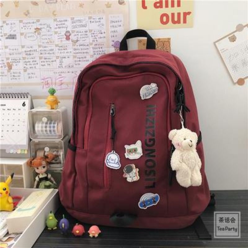 Ba Lô Đi Học / Du Lịch Sức Chứa Lớn Phong Cách Harajuku Hồng Kông Cổ Điển Cho Nam Và Nữ