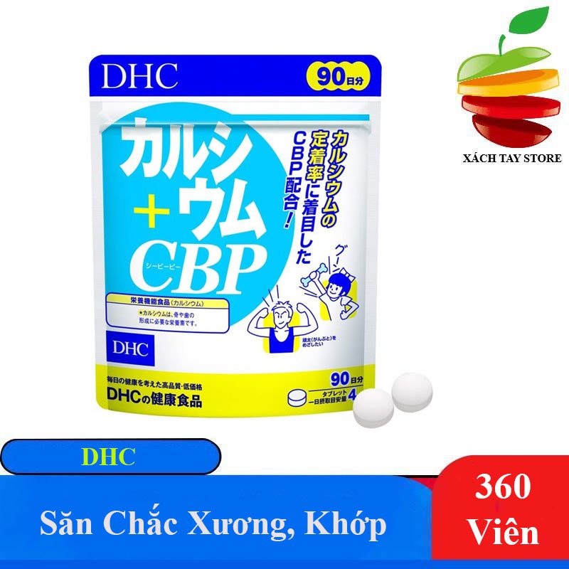 [CHÍNH HÃNG] Viên Uống Bổ Sung Canxi Tăng Chiều Cao, Săn Chắc Xương DHC Calcium + CBP 360 Viên