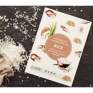 Mặt Nạ Gạo Dabo I Need Nature Rice Mask