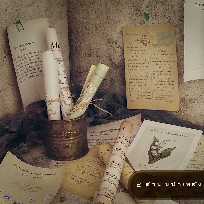 Giấy trang trí đa dụng họa tiết phong cách cổ điển xinh xắn tùy chọn