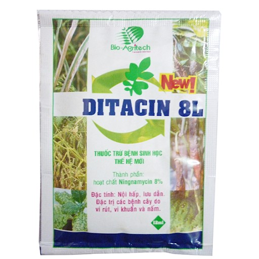 Thuốc trừ bệnh sinh học Ditacin 8SL 12ml Đặc trị Nấm và Vi Khuẩn