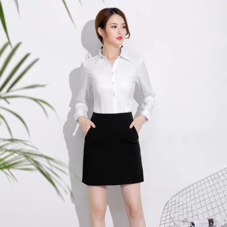 Chân Váy Chữ A, Chân Váy Nữ Ngắn Lưng Cao Túi Bên Hông Màu Đen Dễ Phối Đồ Thời Trang Cho Nữ.( Có Lót Quần ) | BigBuy360 - bigbuy360.vn