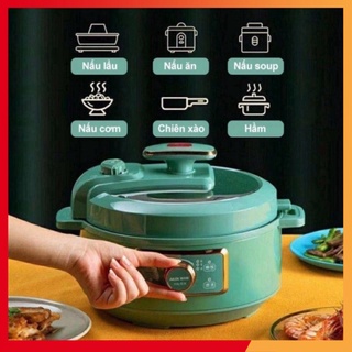 Nồi Áp Xuất Đa Năng Aux 3L Đáy 5 Lớp Màu Xanh Đẹp Tiện Lợi Bảo Hàng 12 Tháng -Gbear_Shop ( Hàng Loại Xịn )