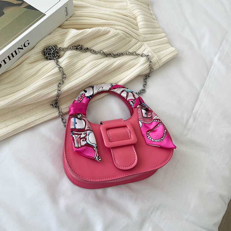 Túi Đeo Vai Màu Trơn Phong Cách Vintage Thời Trang Mùa Hè 2022 Cho Nữ