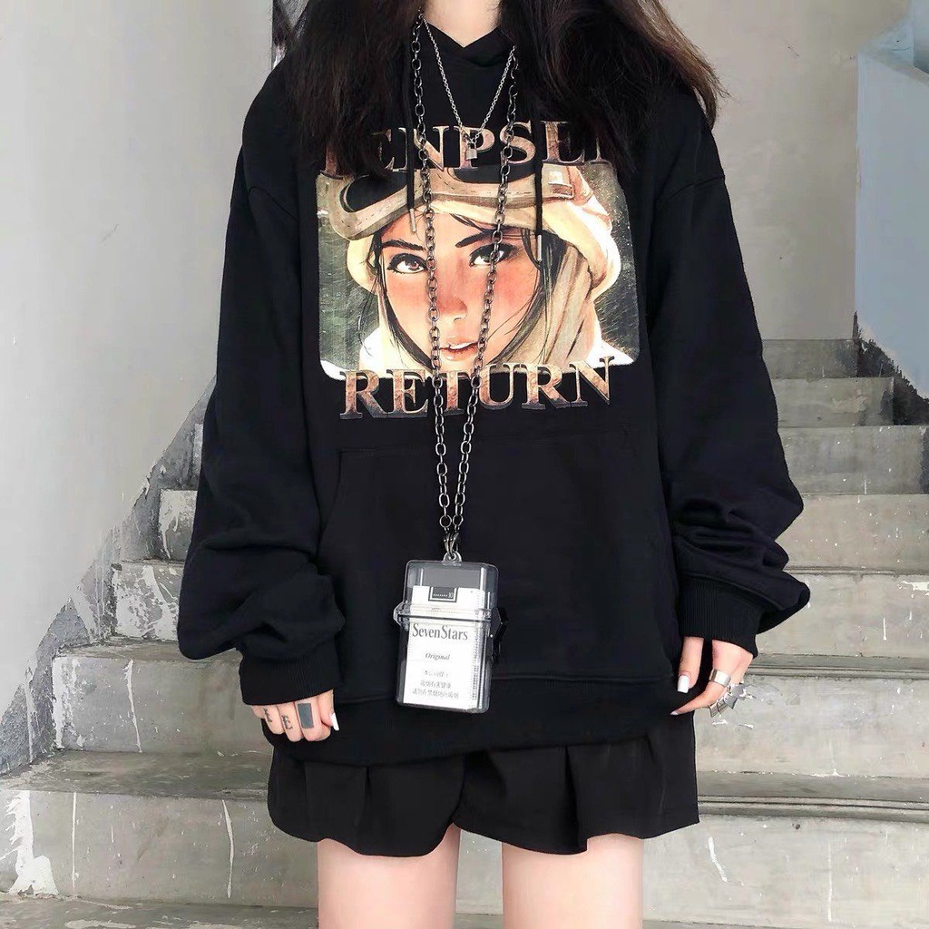 Áo Hoodie JL Oversize Return, JACKLANE, Áo nỉ chui đầu Unisex Jack Lane