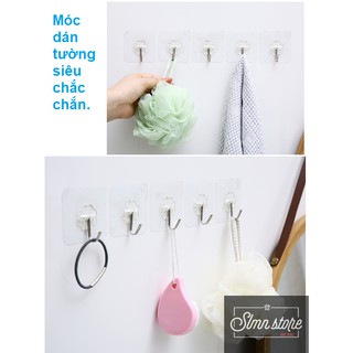 [Sỉ 750đ] Móc dán tường siêu dính 6x6cm. SD2-MocDT