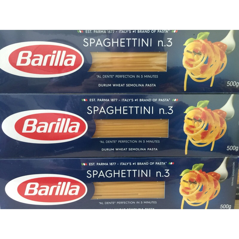 Mì Ý Spaghetti Barilla Hộp 1Kg-Mì Ý Sợi Số 3-5-13 Các cỡ (Vừa-Trung-Đại) Barilla Sợi Dẹt Đóng Hộp Cao Cấp Nhập Khẩu Ý