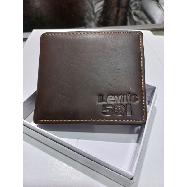 Ví Da levis Red Tab Màu Đỏ Thời Trang Cho Nam