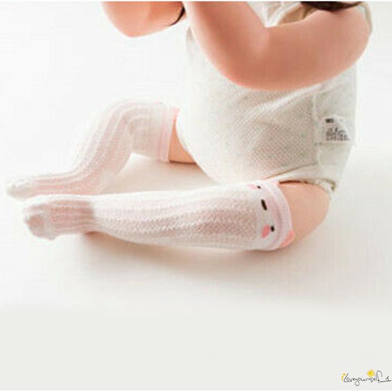 Loveq- Vớ Dài Qua Đầu Gối Họa Tiết Động Vật Dễ Thương Thoáng Khí Giữ Ấm Cho Bé