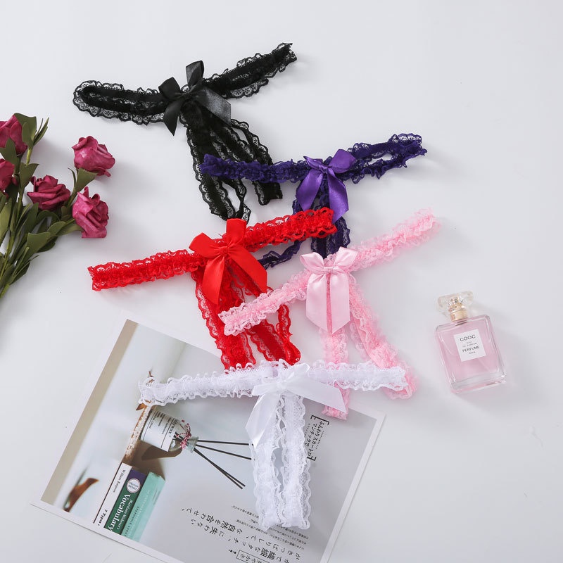 QUẦN LÓT NỮ REN KHOÉT ĐŨNG ĐÍNH NƠ GỢI CẢM QL271 -