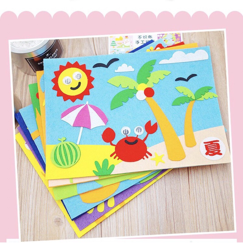 [ TỔNG KHO VẢI] Vải nỉ cứng làm đồ handmade, đồ chơi cho bé size 22x22 và 45x45