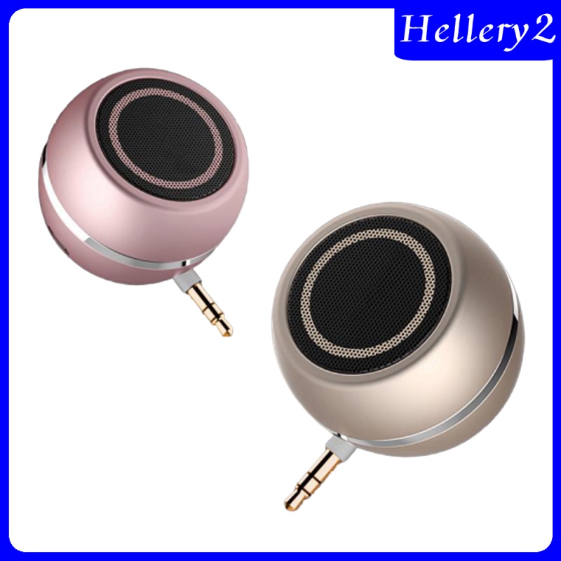 [HELLERY2] Mini Speaker 3.5mm Jack AUX Music Audio Player for Phone Notebook Rose Gold