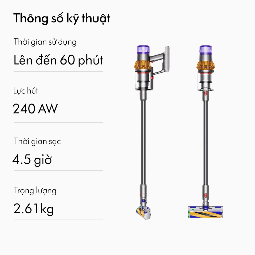 [Chỉ 7.10 Tặng túi tote] Máy Hút Bụi Không Dây Dyson V15 Detect ™ Absolute