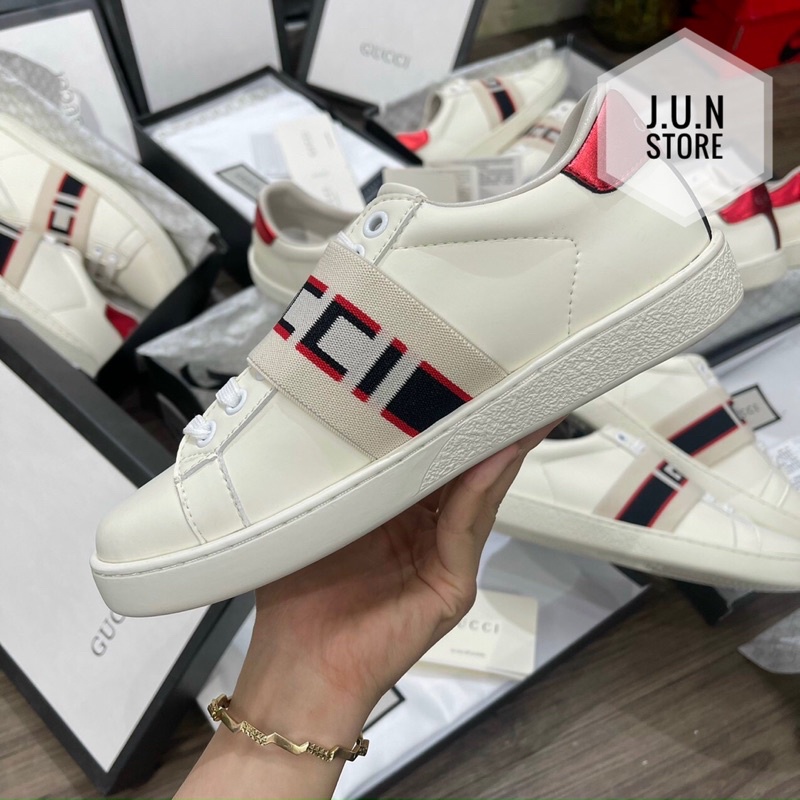 GIÀY GU.CI CHUN NGANG LAI AU DA THẬT CAO CẤP