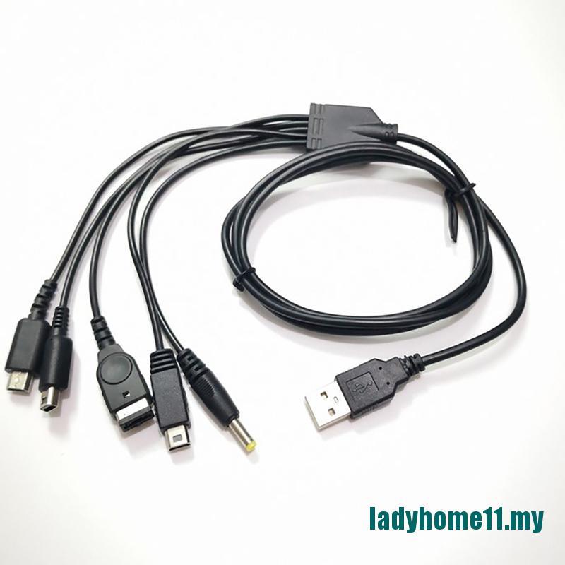 Dây Cáp Sạc Usb 5 Trong 1 Đa Năng Cho Máy Chơi Game