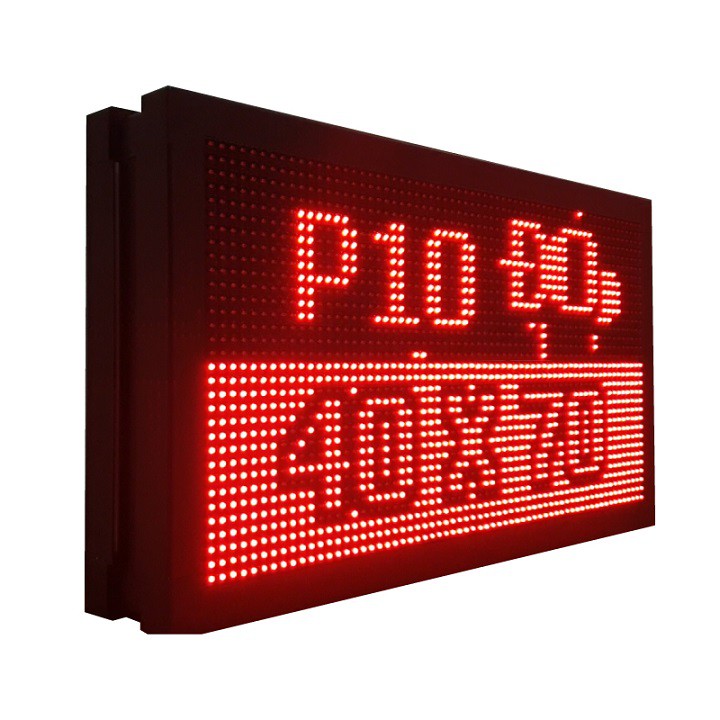 Biển quảng cáo LED ma trận 2 mặt P10 màu đỏ, kích thước 70 x 40 cm, bảo hành 12 tháng