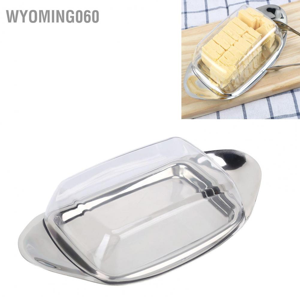 Hộp đựng bơ bằng thép không gỉ Chống rỉ Phô mai Khay ăn nhẹ Loại thuyền có kẹp cho nh