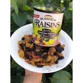 Nho khô mỹ, nho lon, nho raisins sun view - trái cây sấy cô ba