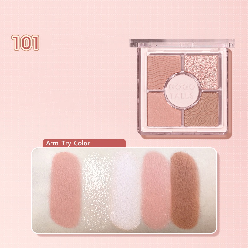 Bảng Phấn Mắt GOGO TALES 5 Màu Pocket Magic Eyeshadow Palette