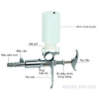 XILANH TƯ ĐỘNG 5cc - inox