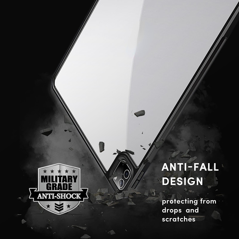 Ốp máy tính bảng màu trong suốt siêu mỏng chống sốc bảo vệ dành cho iPad 10.2 9th pro 12.9 11 2020 2018 mini 6 2021