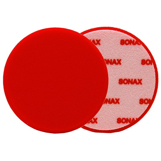 Bản xốp đỏ làm mịn, xóa xước sâu - SONAX Polishing Sponge Red 160 (Hard)