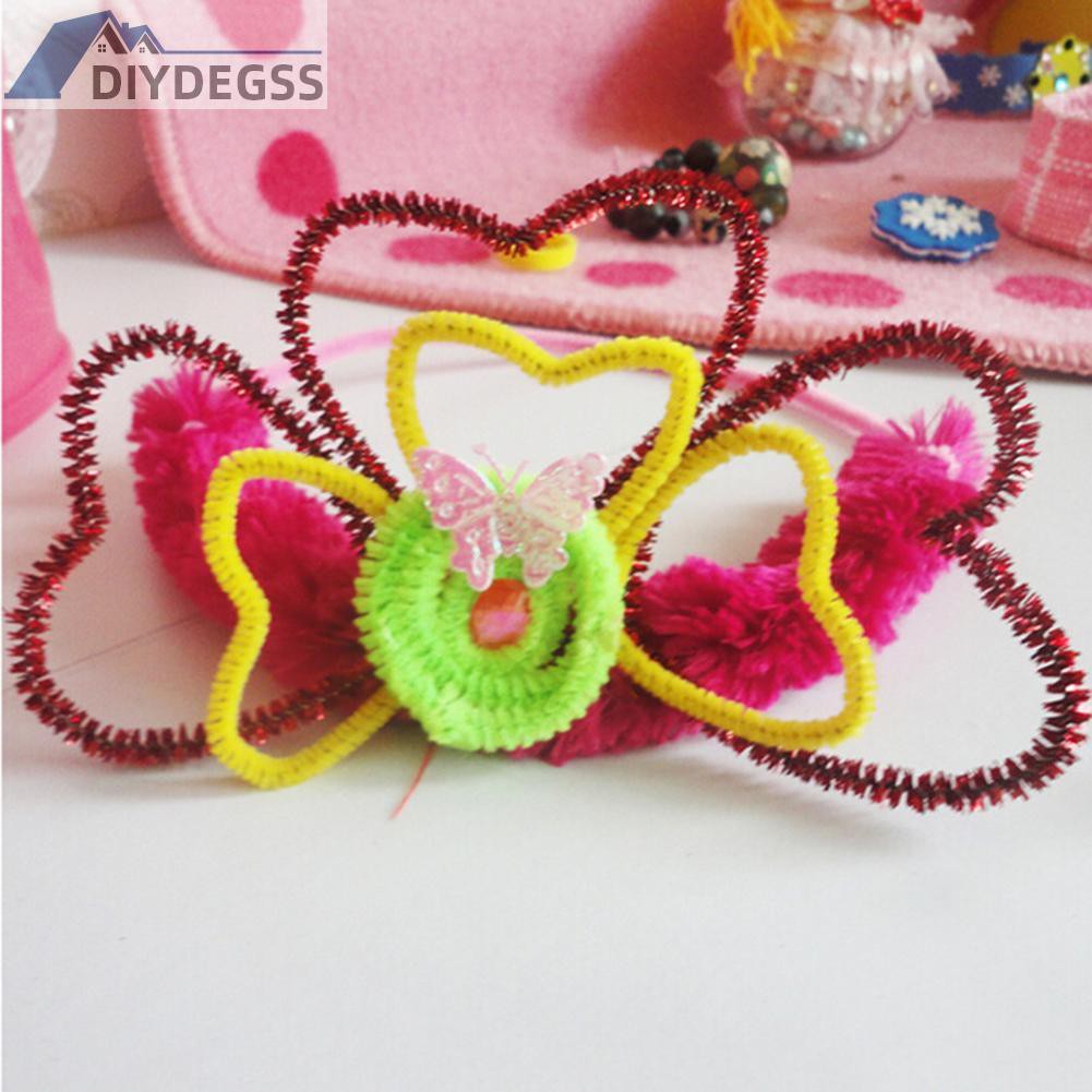 Set 100 Dây Bọc Vải Nhung Kim Tuyến 12.2 '' Tự Làm Đồ Chơi Cho Bé | BigBuy360 - bigbuy360.vn