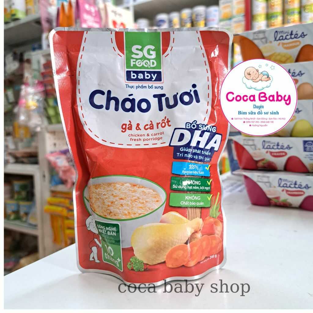 Cháo tươi Sài Gòn Food cho bé từ 12 tháng 270g⚡FREE SHIP
