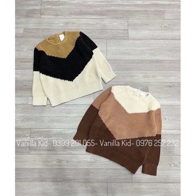 Áo len phối màu cho bé dư xịn