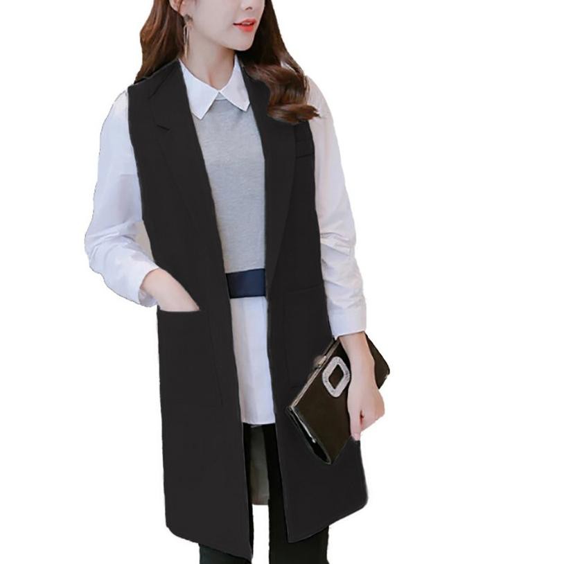 Áo Khoác Blazer Sát Nách Phong Cách Hàn Quốc Cho Người Lớn Sadako Klm01