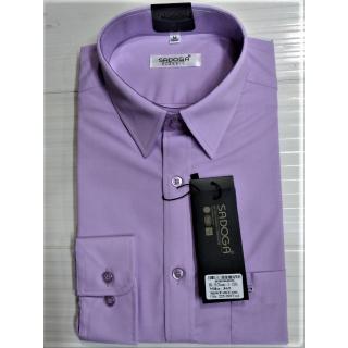 Áo Sơ Mi Nam Tay Dài Sadoga dáng xuông -  Mầu tím nhạt