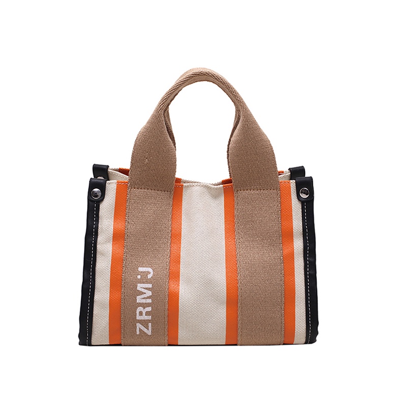 Túi Đeo Chéo canvas Màu Sắc Tương Phản Thời Trang Cho Nữ