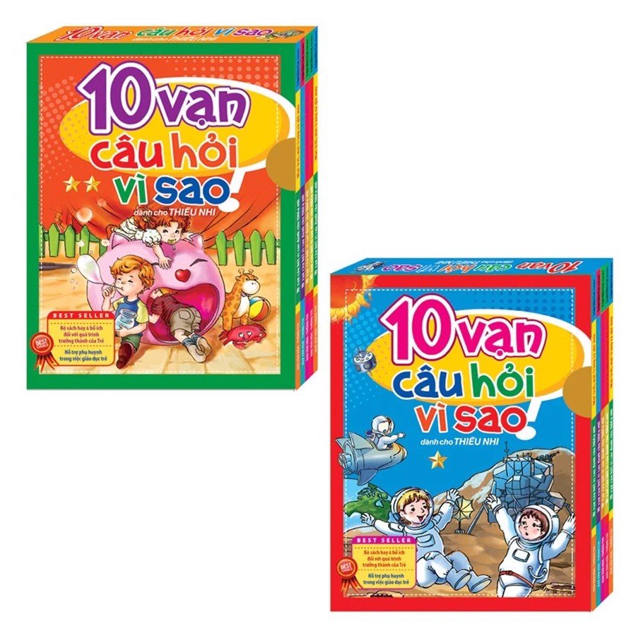 Sách: Combo 10 Cuốn Sách 10 Vạn Câu Hỏi Vì Sao (Hộp 1 + Hộp 2)