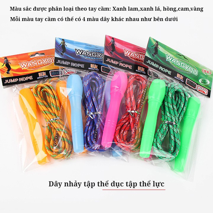 Dây nhảy tập thể lực dây bằng nhựa DN04