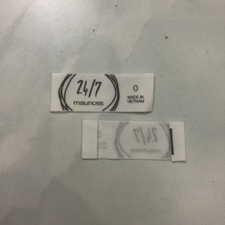 Set 100 nhãn chính cổ áo đủ size maurices 24/7 hàng công ty