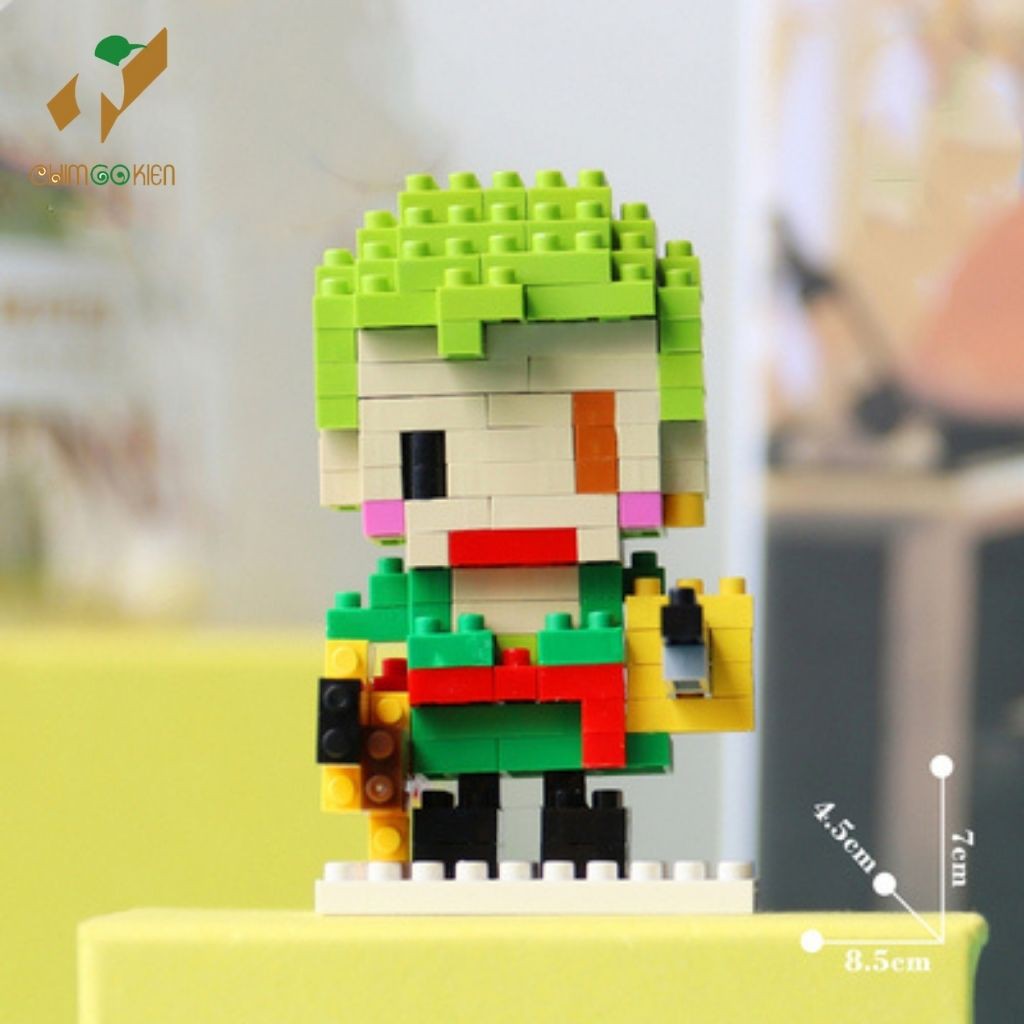 Mô hình one piece 3d đồ chơi lắp ráp băng hải tặc mũ rơm 200 chi tiết