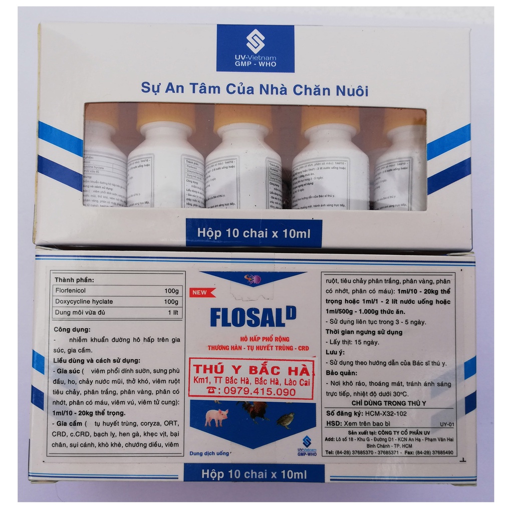 1 lọ Flosal D 10ml Chuyên dùng gia cầm, gà chọi, gà đá, chim cảnh