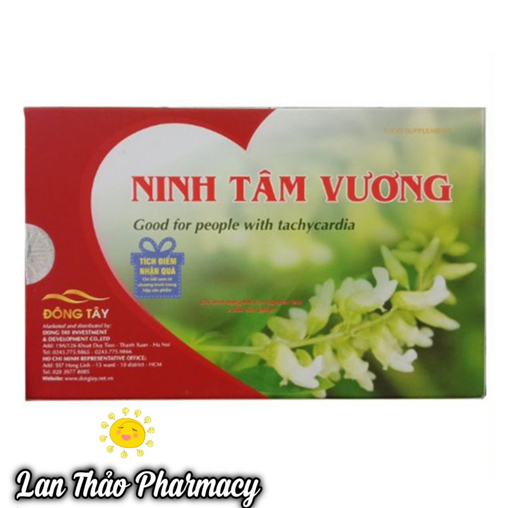 [CÓ TEM TÍCH ĐIỂM] NINH TÂM VƯƠNG HỘP 30 VIÊN CHÍNH HÃNG GIÚP ỔN ĐỊNH NHỊP TIM