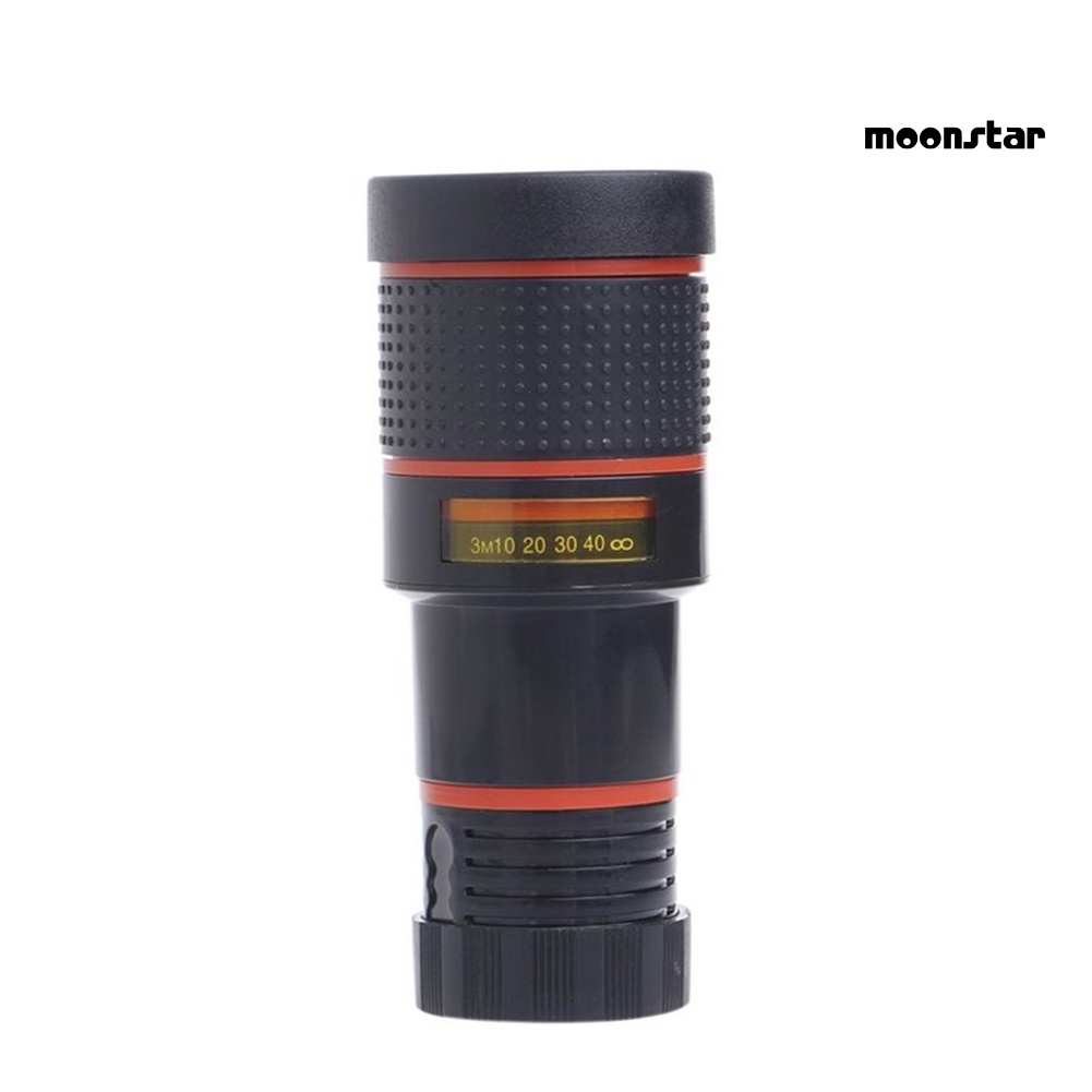 MNmoonstar Clip-on 8X Optical Zoom HD Telescope Camera Lens for Universal Mobile Phone