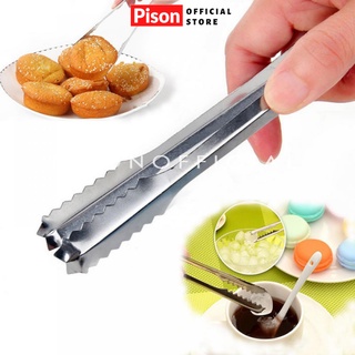 Kẹp gắp thức ăn bằng inox có gai Pison nhỏ gọn - SP0310 - 1 cái
