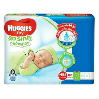 [Nhập mã giảm 10%] 200 miếng lót sơ sinh huggies nb1