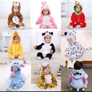 Bộ đồ hình thú cho bé trai và gái rất dễ thương